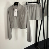 ALO LONG SLEEVE TOP & SPORTY SKIRT SET STYLE 79